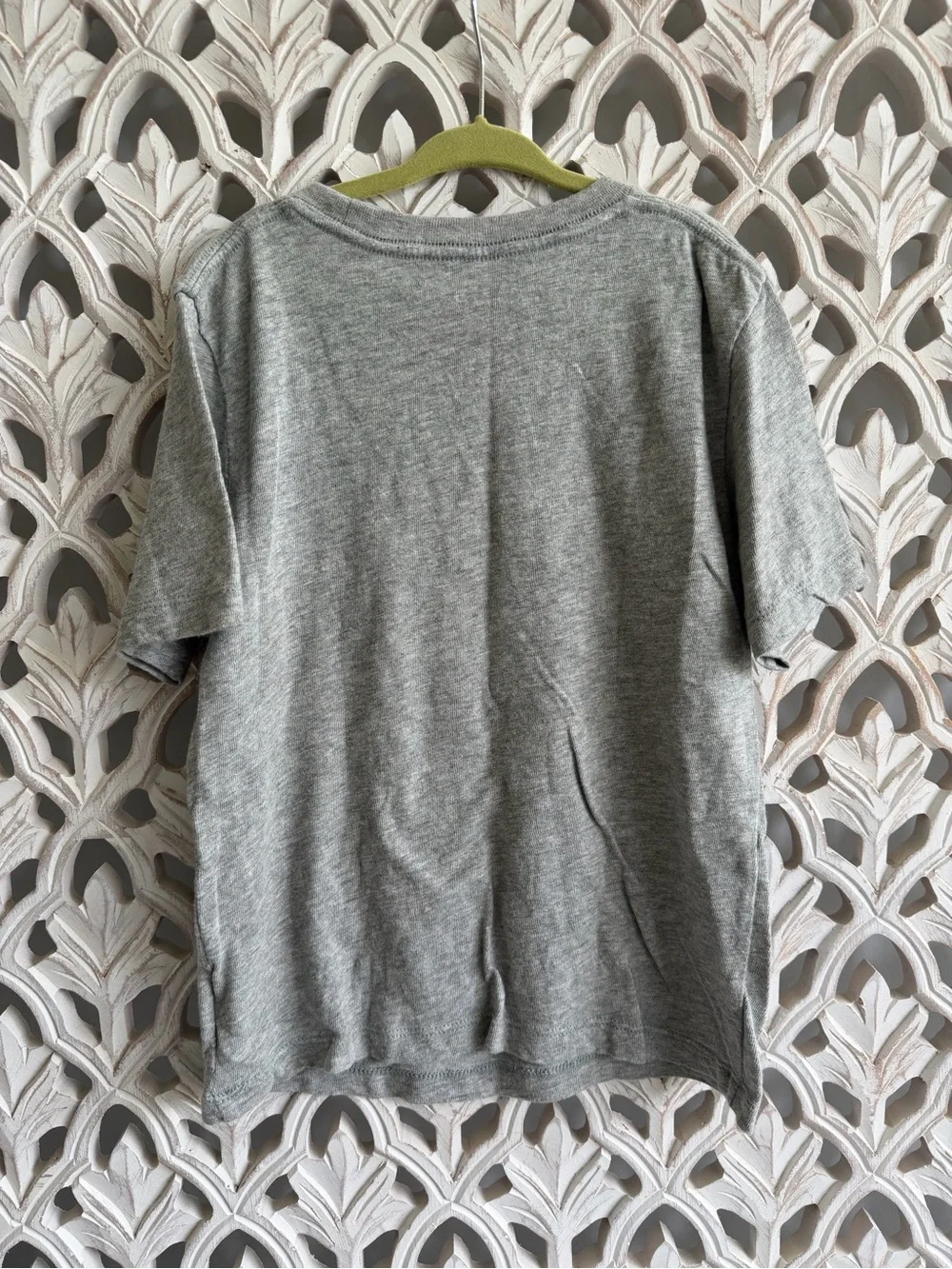 GAP Grey Tee with Egg, Hat, Mustache & Green Bow Tie Graphic